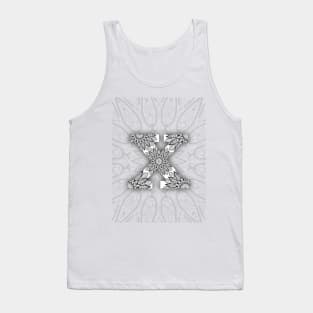 'X' Intricate Pattern Tank Top